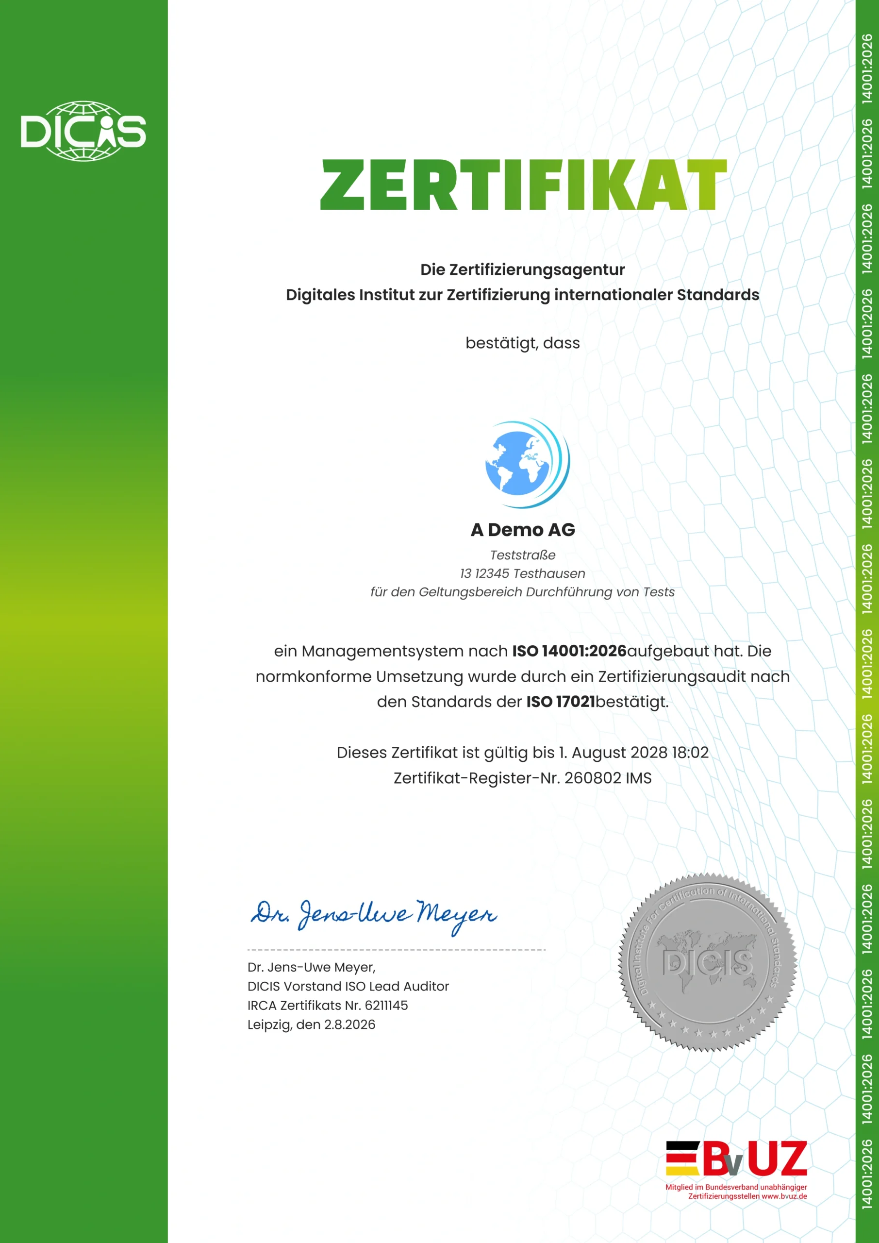 ISO 14001 – demo certificate DE (1)